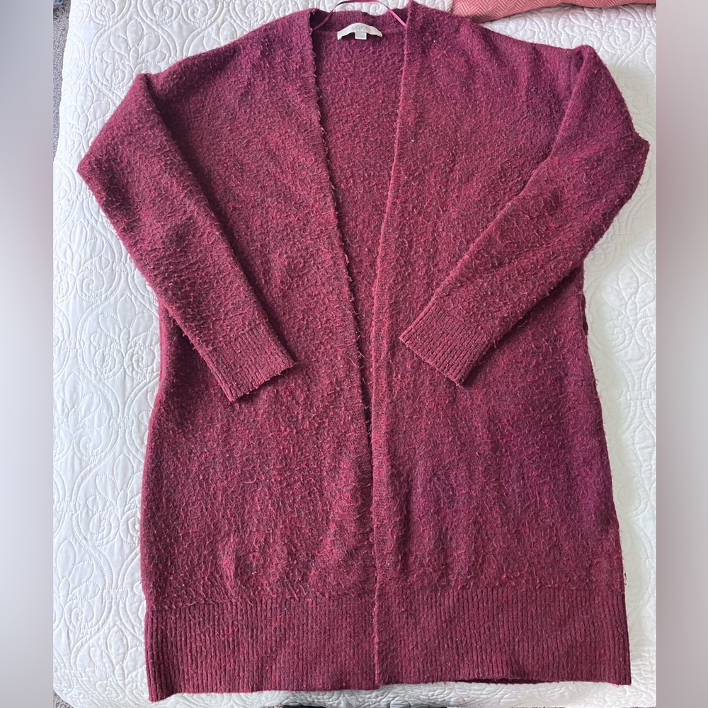 Oversized faux wool sweater